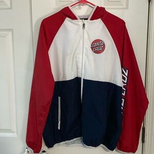 Santa Cruz full zip windbreaker